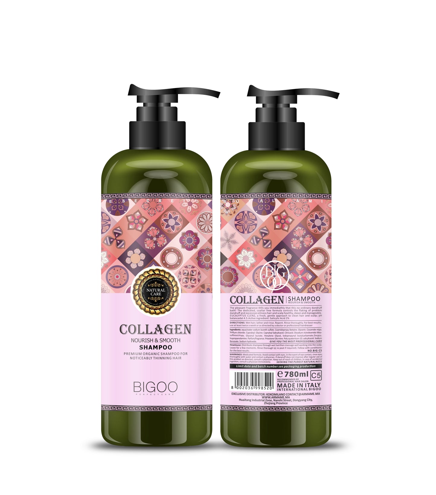 BIGOO HAIR SHAMPOO COLLAGEN - Nourrissant et Réparateur