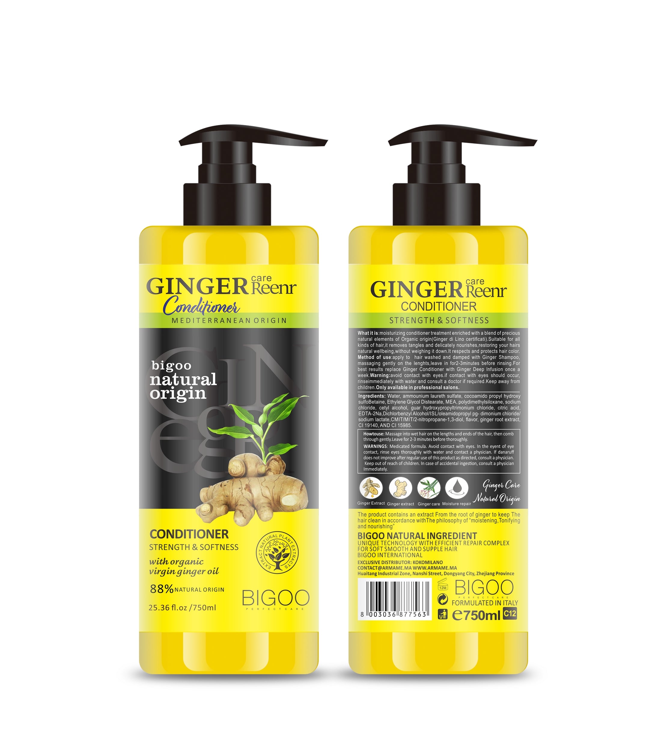 BIGOO HAIR CONDITIONER GINGER - Fortifiant et Tonifiant