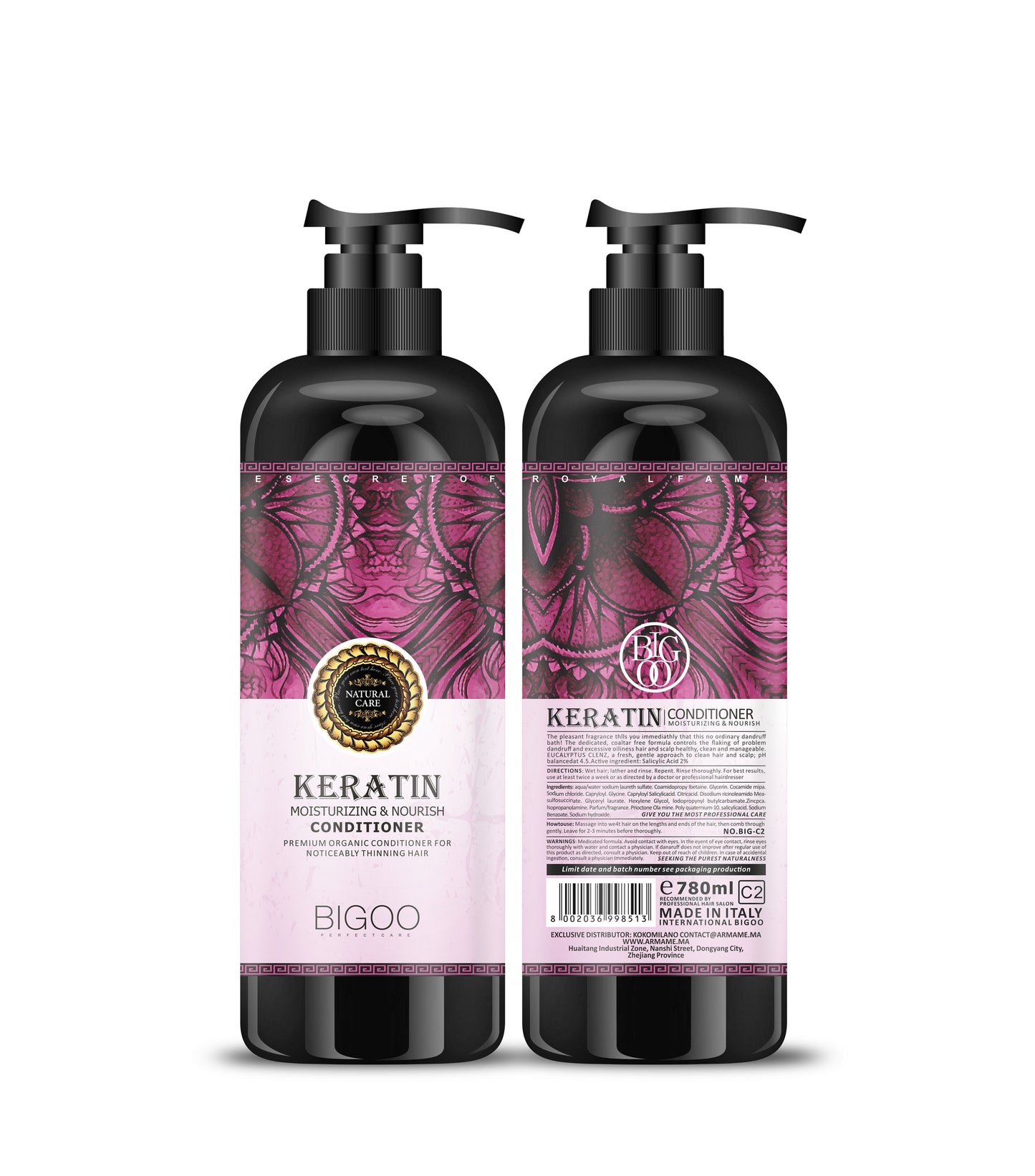 BIGOO HAIR CONDITIONER KERATIN - Hydratant et Nourrissant