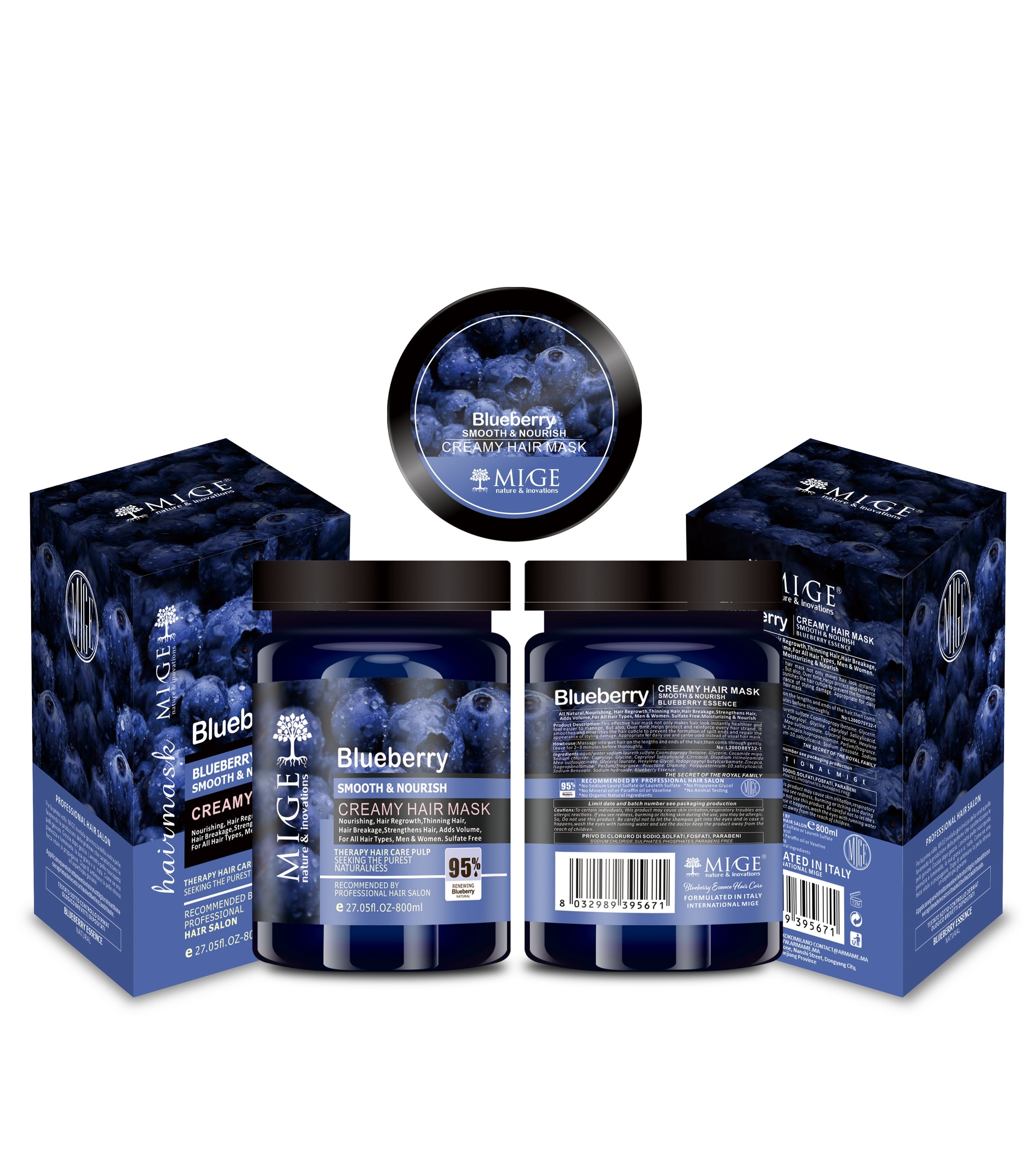 MIGE HAIR MASK BLUEBERRY - Réparateur et Nourrissant