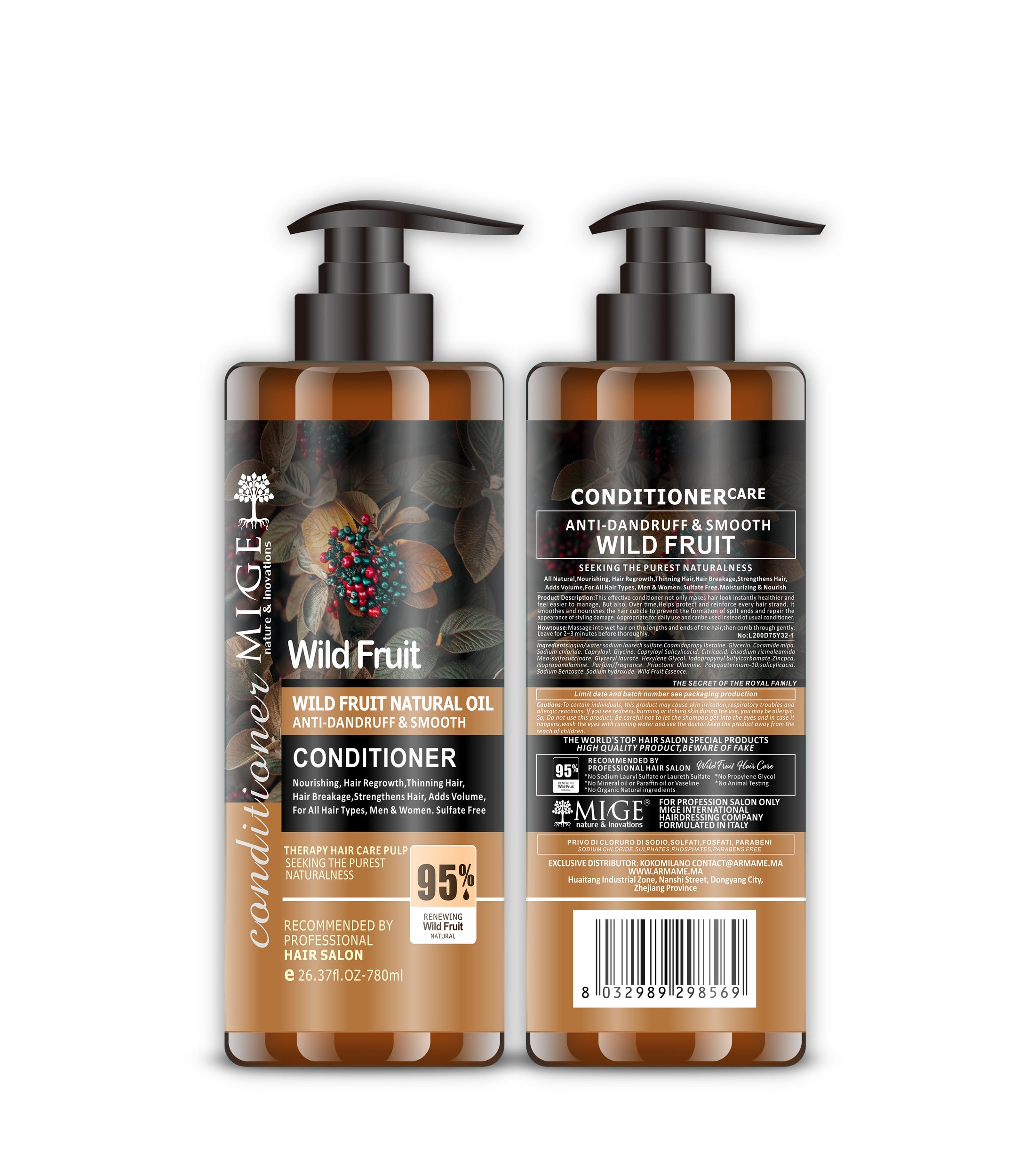 MIGE HAIR CONDITIONER WILD FRUIT - Anti-pellicules et Lissant