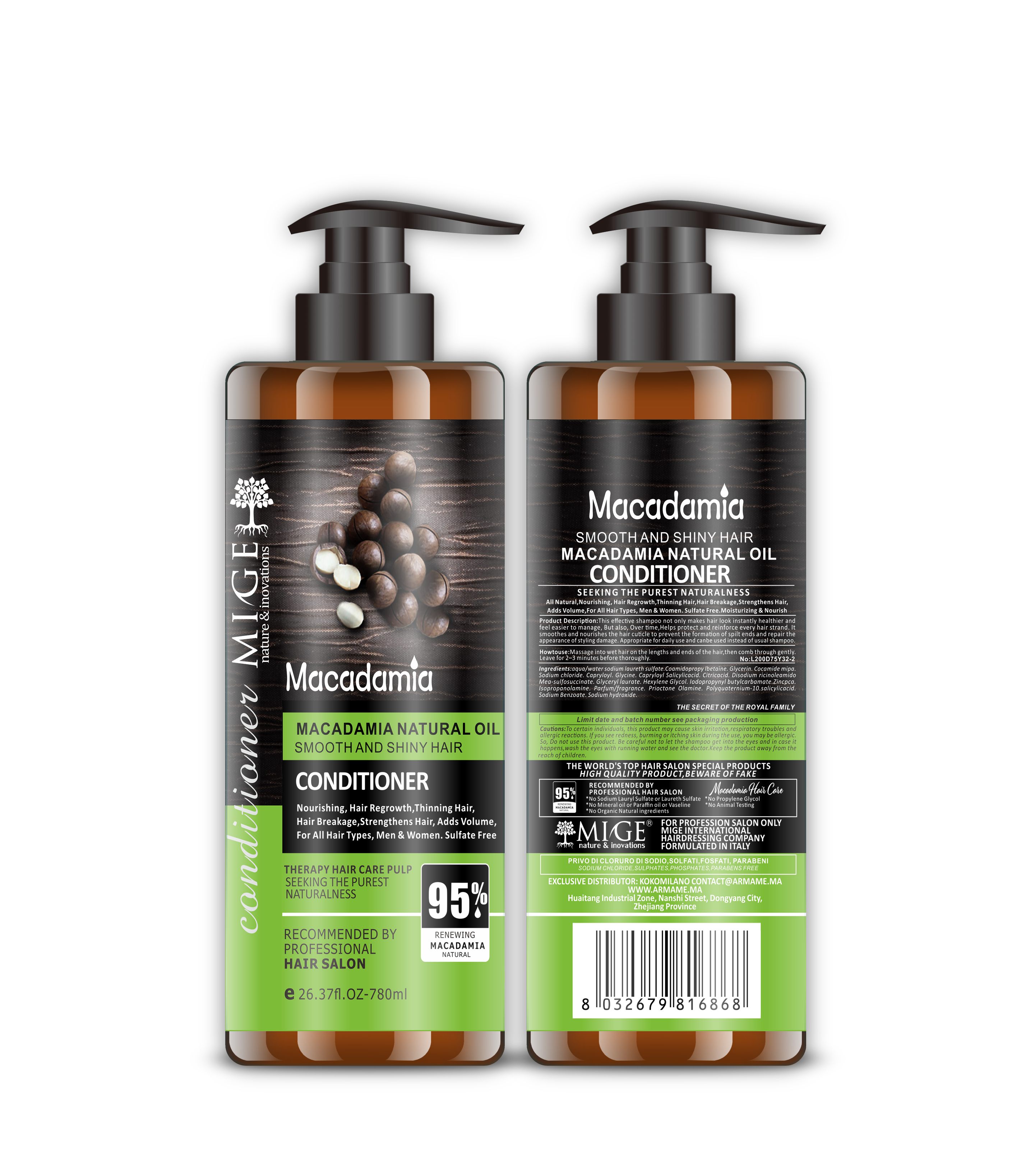 MIGE HAIR CONDITIONER MACADAMIA - Lissant et Brillant