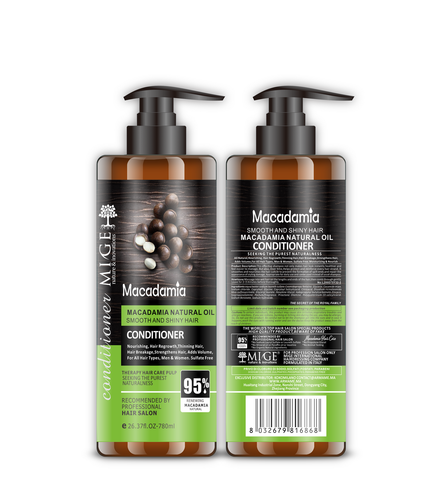 MIGE HAIR CONDITIONER MACADAMIA - Lissant et Brillant