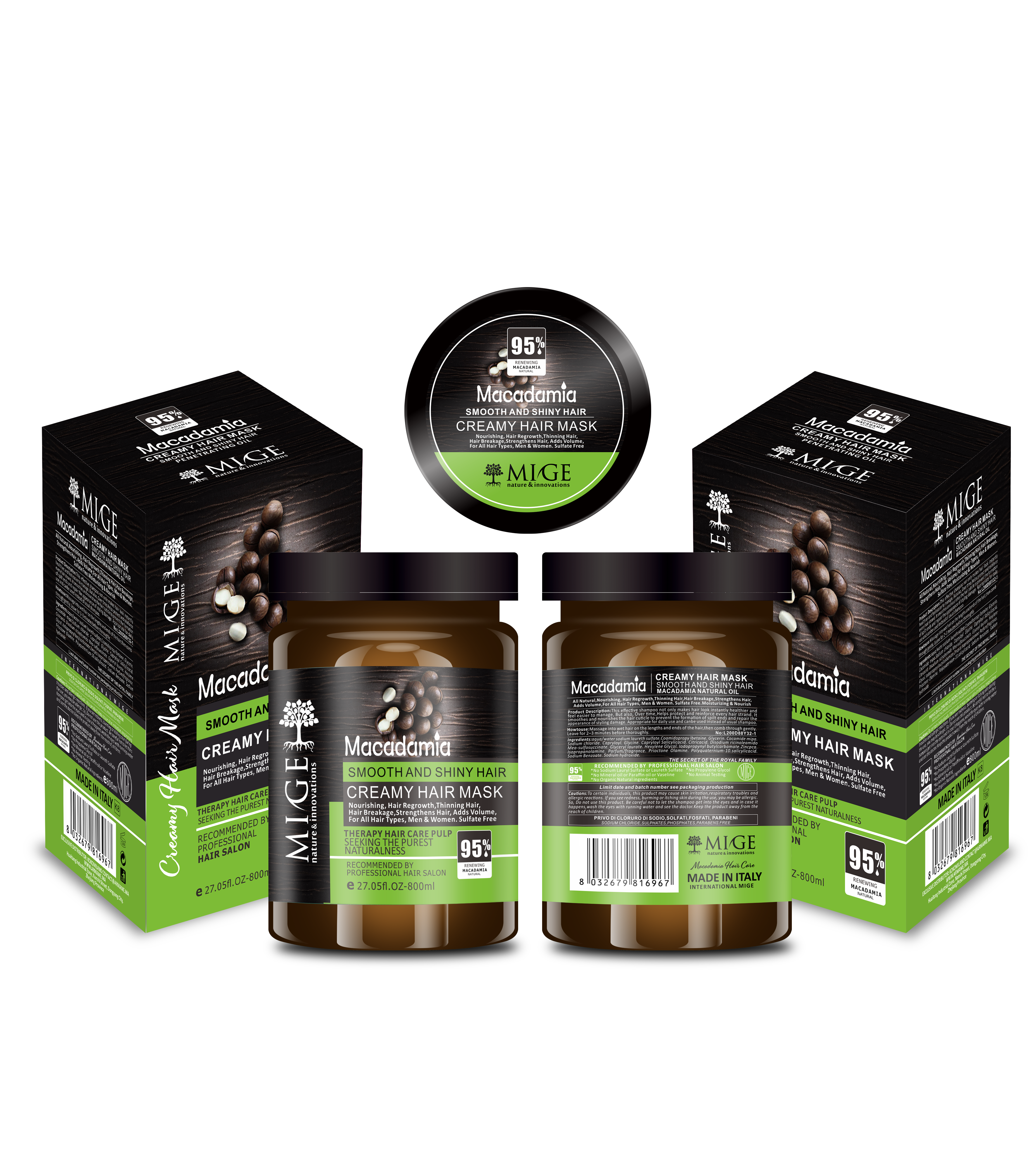 MIGE HAIR MASK MACADAMIA - Lissant et Brillant