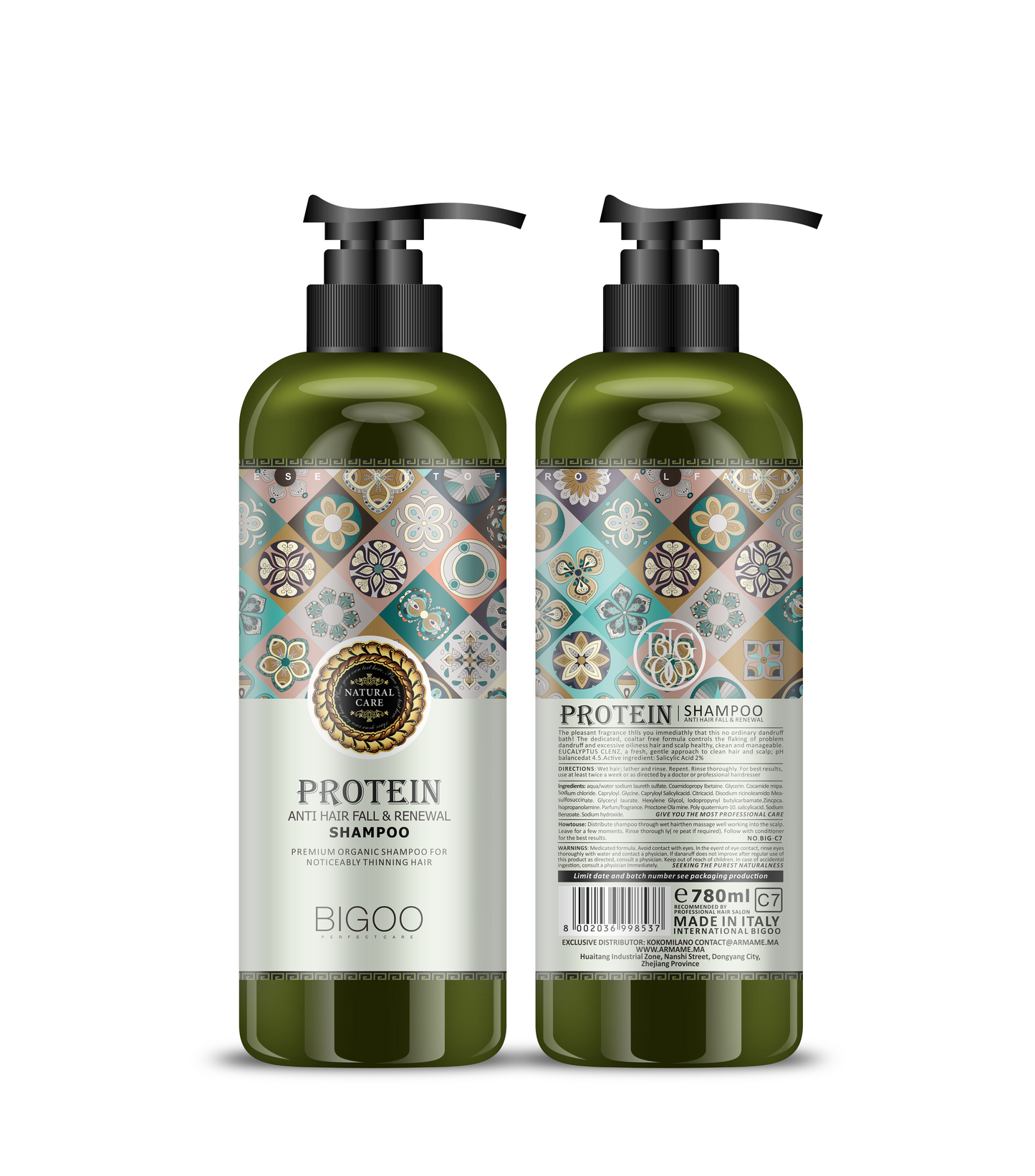 BIGOO HAIR SHAMPOO PROTEIN - Anti-chute et régénérant